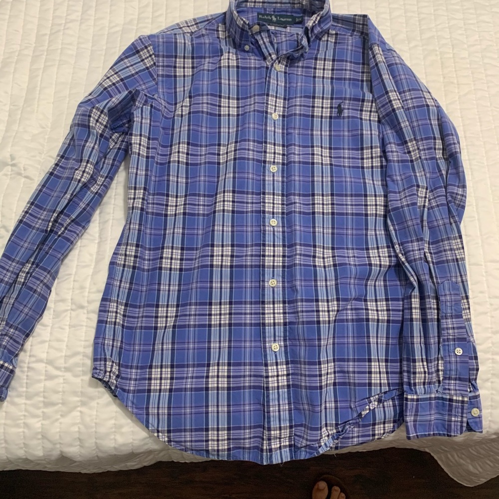 Plaid button down